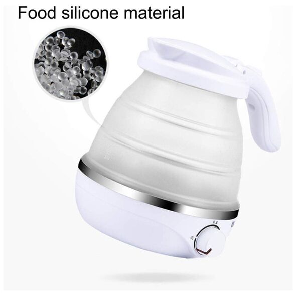 غلاية كهربائية محمولة وقابلة للطي مصنوعة من السيليكون المتين Bouilloire Electrique Portable & Pliable En Silicone Durable 600Ml