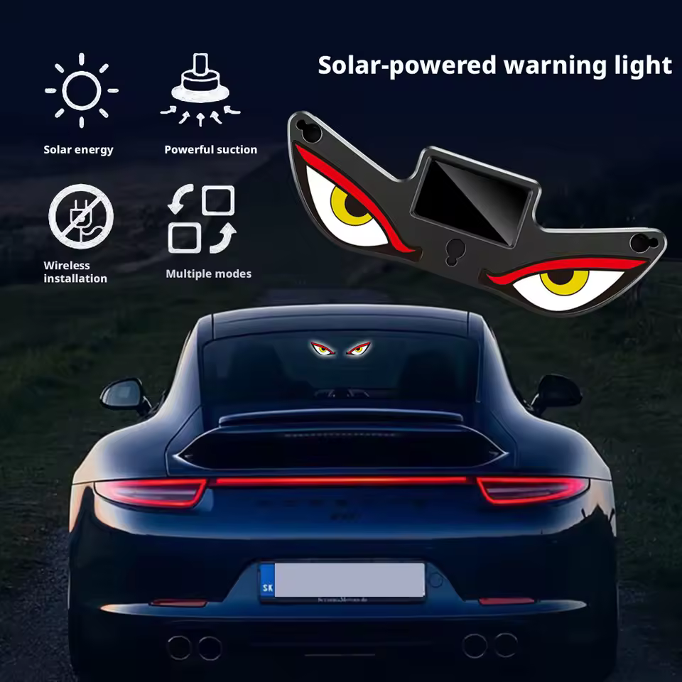 مصباح LED الشمسي للسيارة هو إضافة ديكورية مميزة. يعمل لاسلكياً عبر الطاقة